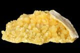 Fluorescent, Yellow Calcite Crystal Cluster - South Dakota #129708-1